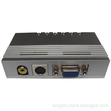 AV to VGA Converter, Supports Composite Video, S-video and RGB, External Power of 5V DC at 600mA